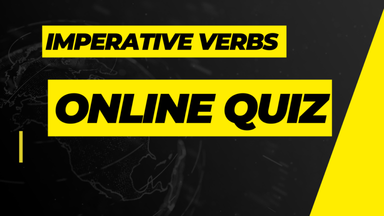 Imperative verbs online quiz