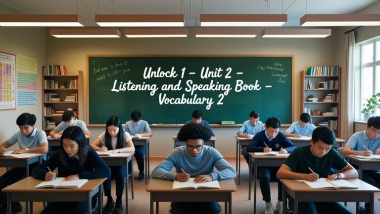 Unlock 1 -Unit 2 – Listening and Speaking book – Vocabulary 2