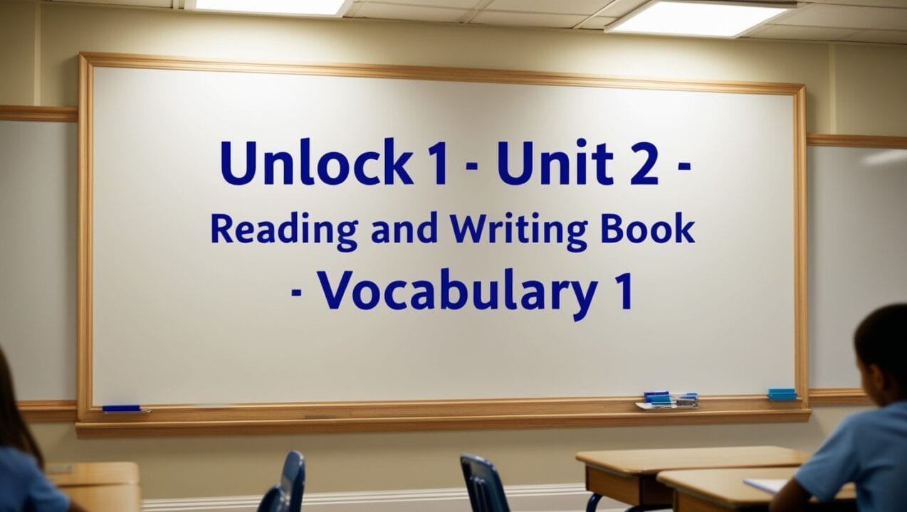 Unlock 1 -Unit 2 – Reading and Writing book – Vocabulary 1