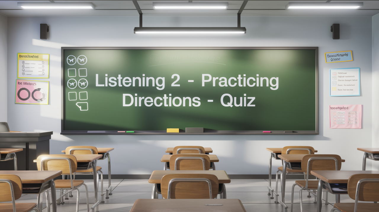 Listening 2 – Practicing Directions – Quiz