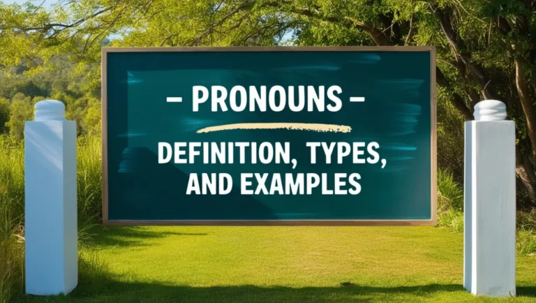 Pronouns Definition, Types and Examples