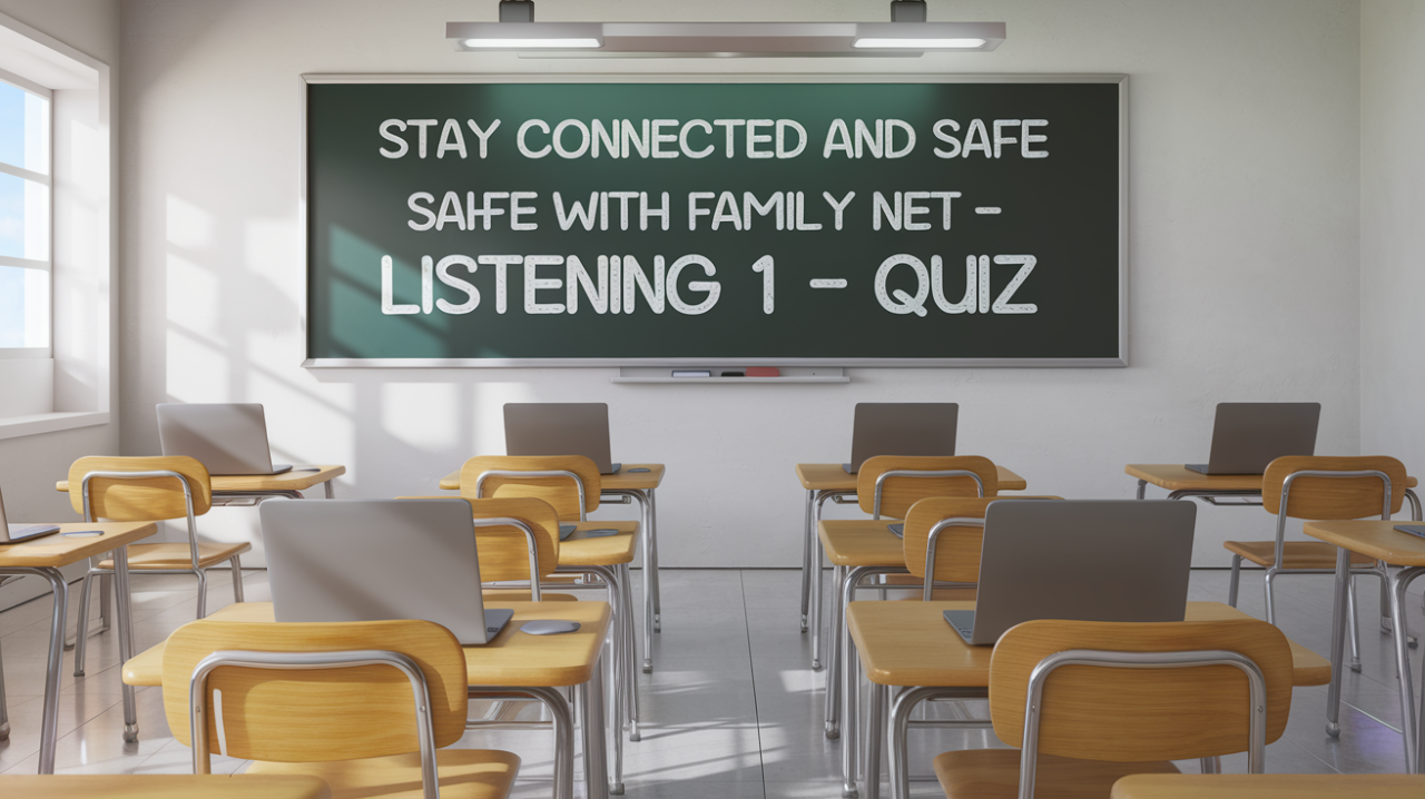 Stay Connected and Safe with Family Net – Listening 1 - Quiz