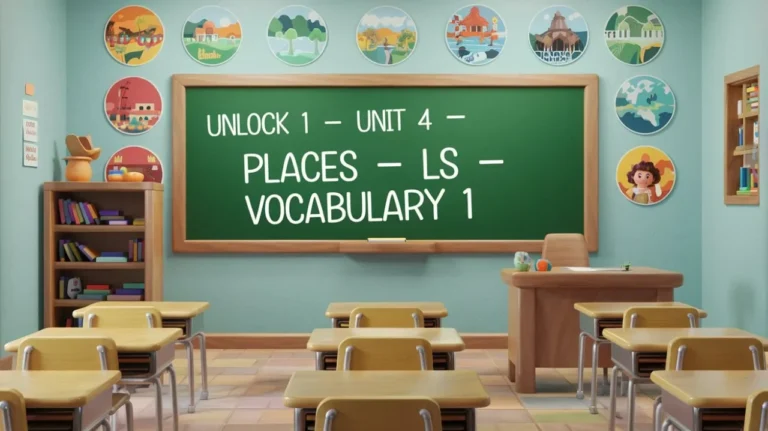 Unlock 1 Unit 4 Places LS Vocabulary 1