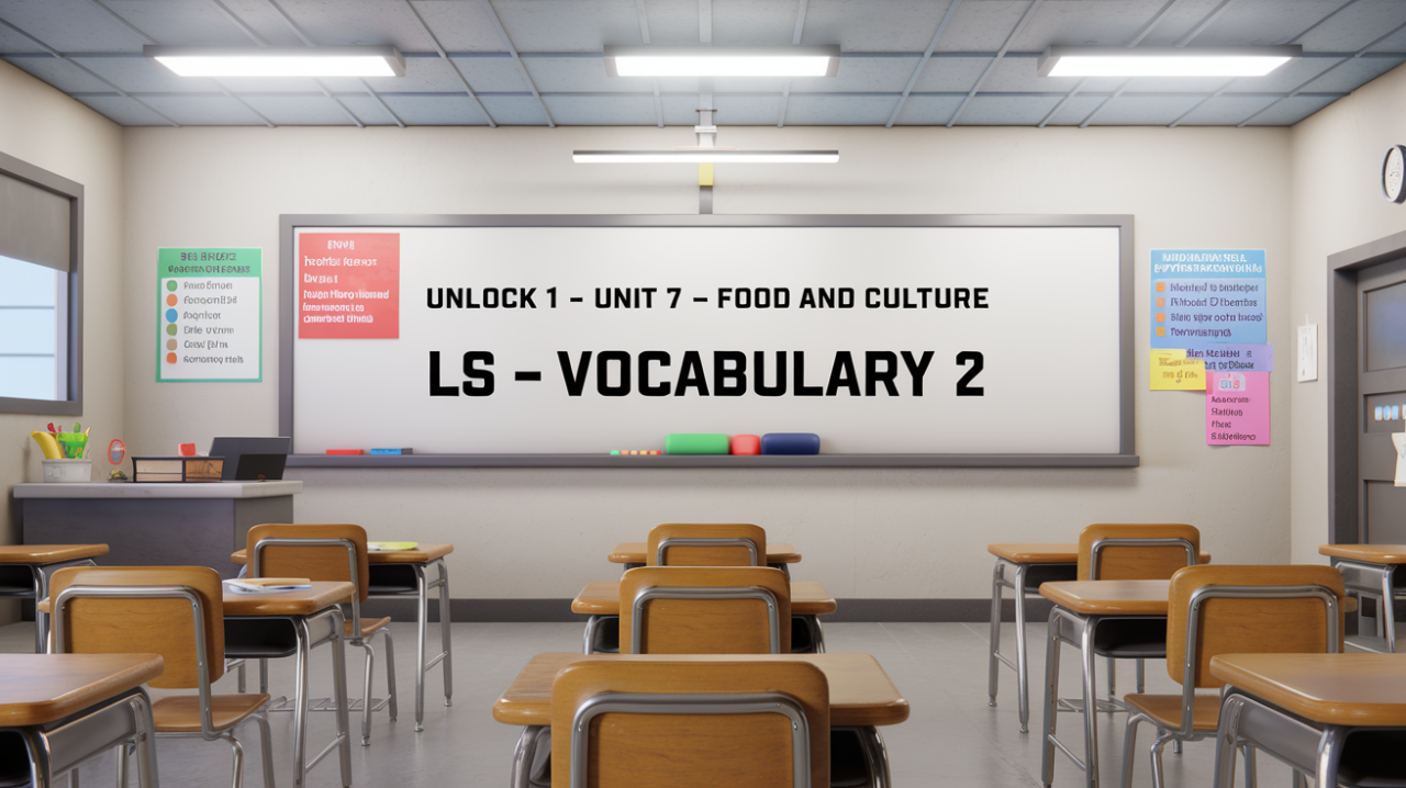 Unlock 1 Unit 7 Food and Culture LS Vocabulary 2