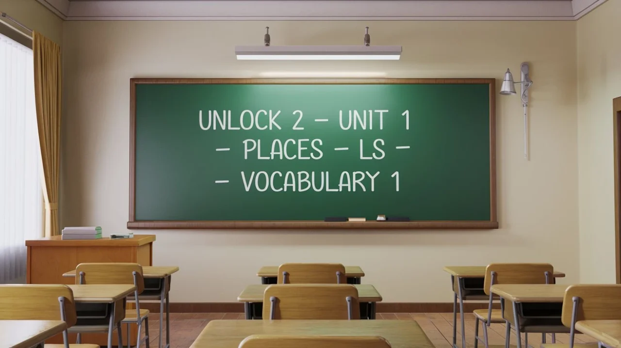 Unlock 2 Unit 1 Places LS Vocabulary 1