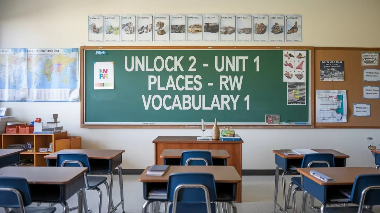 Unlock 2 Unit 1 Places RW Vocabulary 1