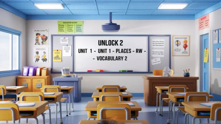 Unlock 2 Unit 1 Places RW Vocabulary 2