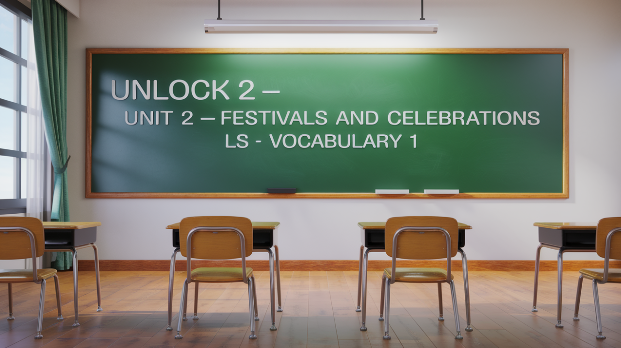 Unlock 2 Unit 2 Festivals and Celebrations LS Vocabulary 1