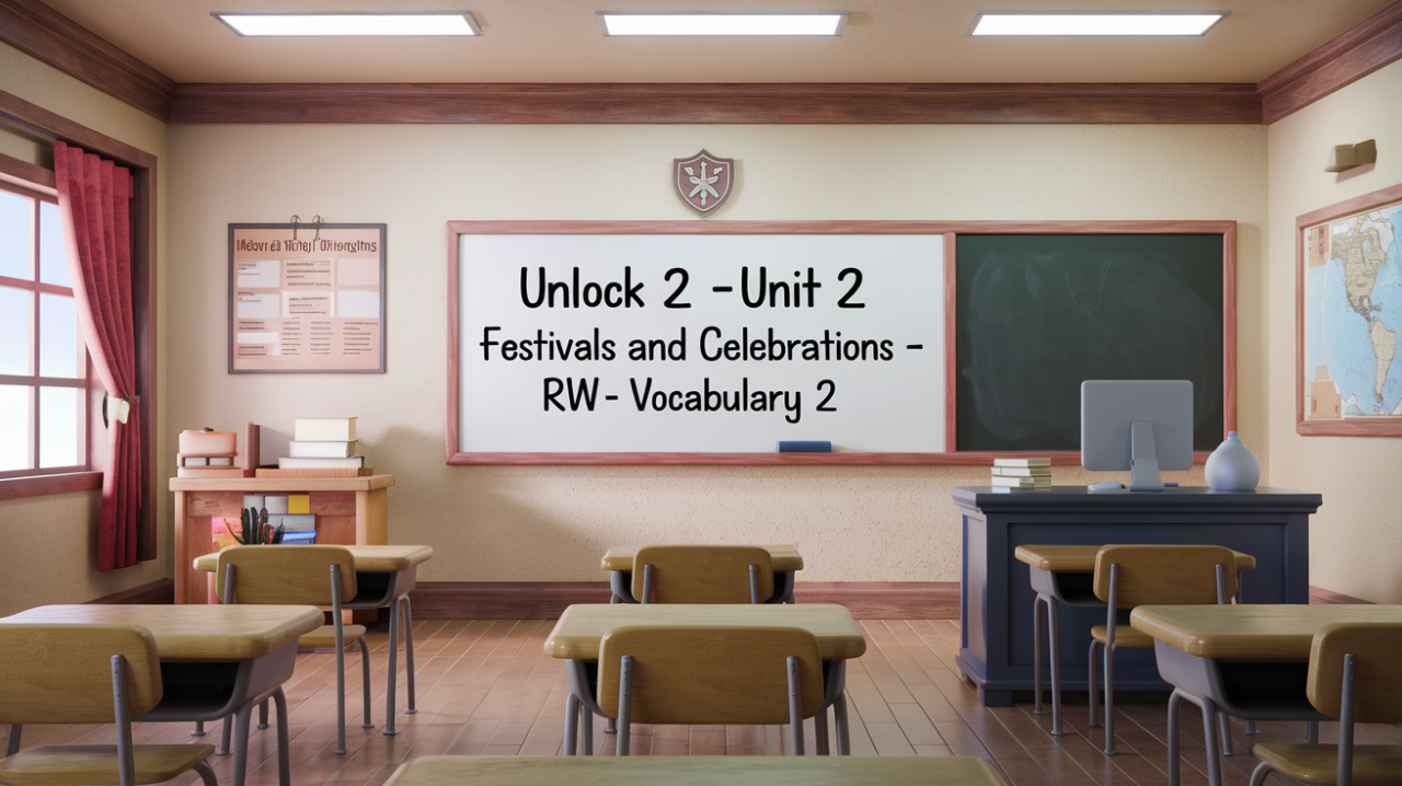 Unlock 2 Unit 2 Festivals and Celebrations RW Vocabulary 2