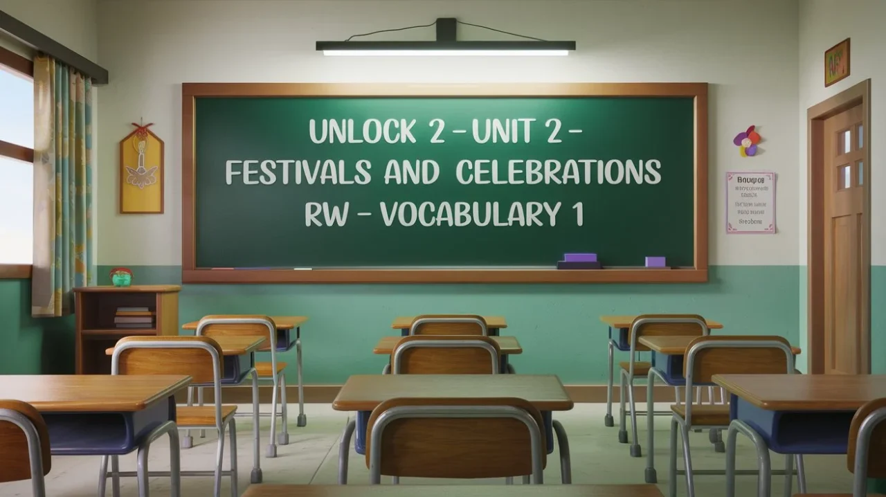 Unlock 2 Unit 2 Festivals and celebrations RW Vocabulary 1