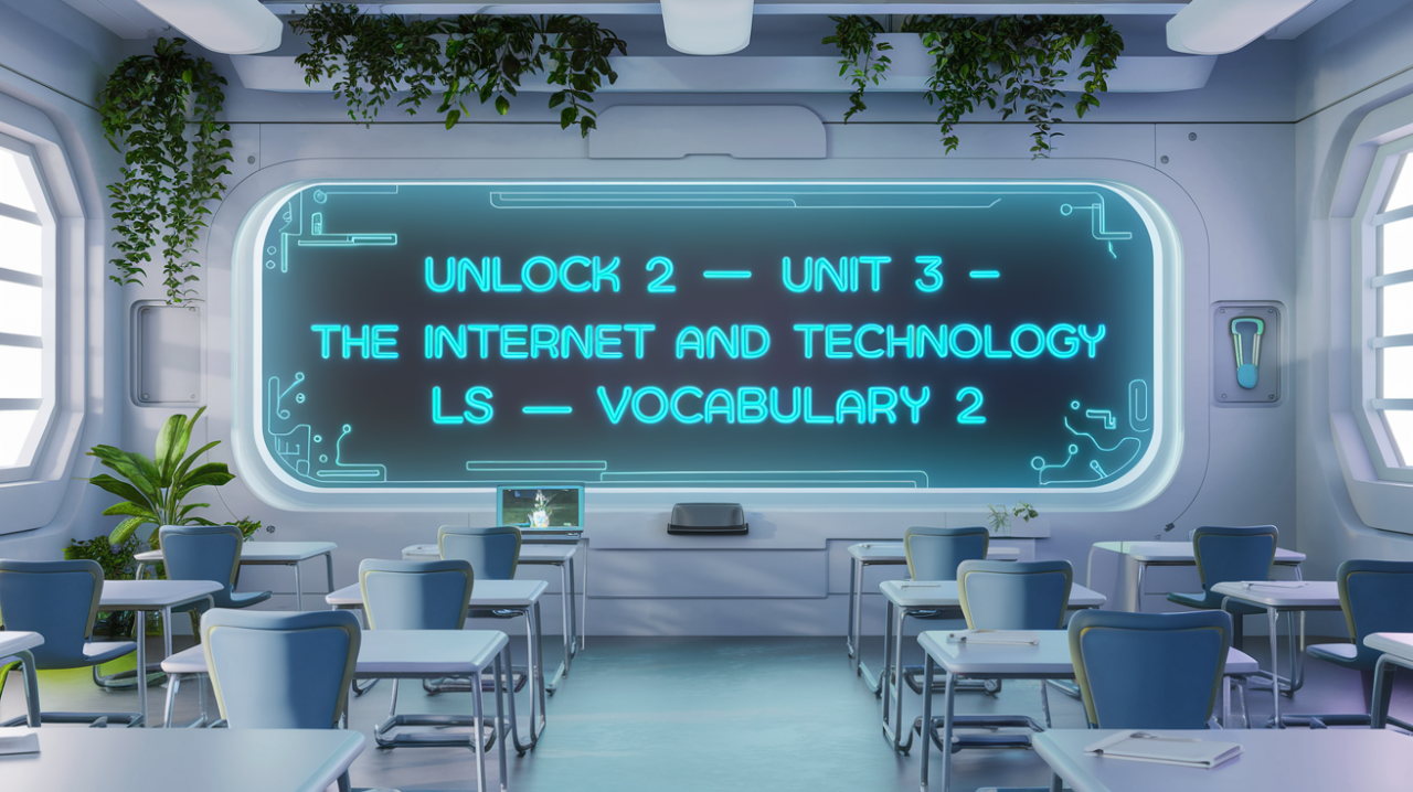 Unlock 2 Unit 3 The internet and technology LS Vocabulary 2