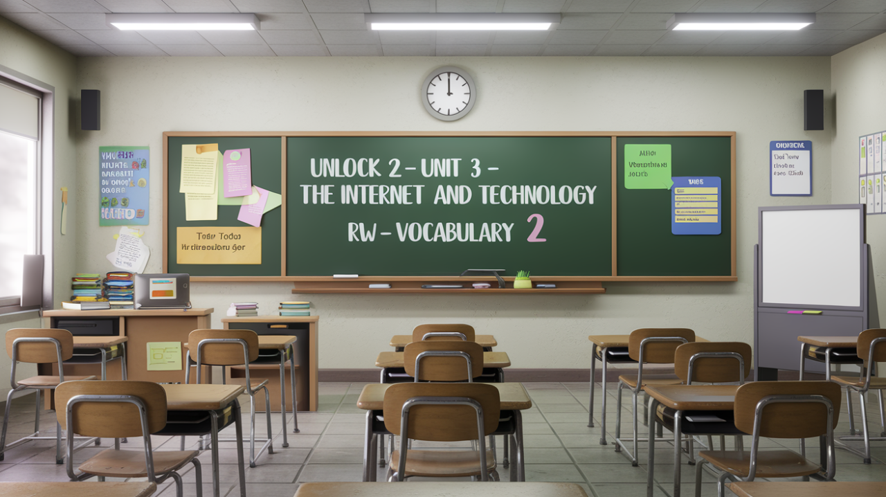 Unlock 2 Unit 3 The internet and technology RW Vocabulary 2