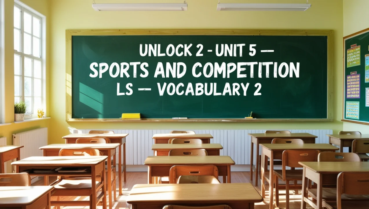 Unlock 2 -Unit 5 – Sports and competition – LS – Vocabulary 2