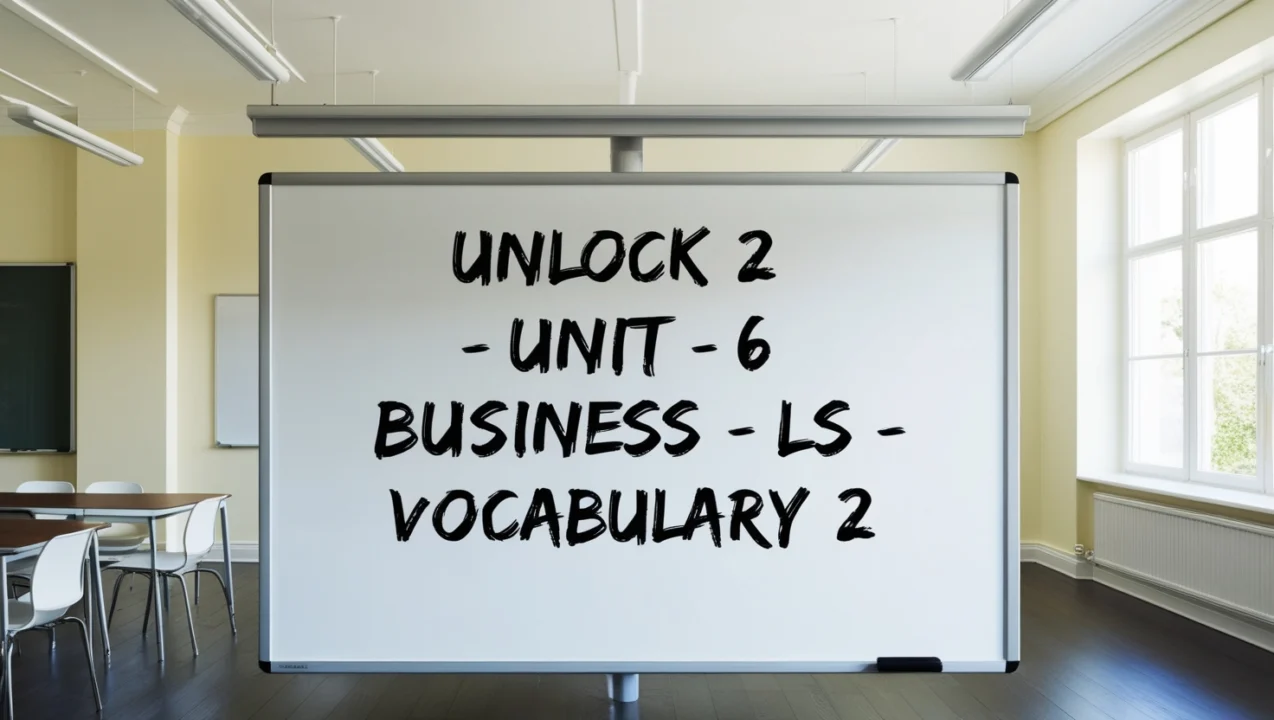 Unlock 2 -Unit 6 – Business – LS – Vocabulary 2