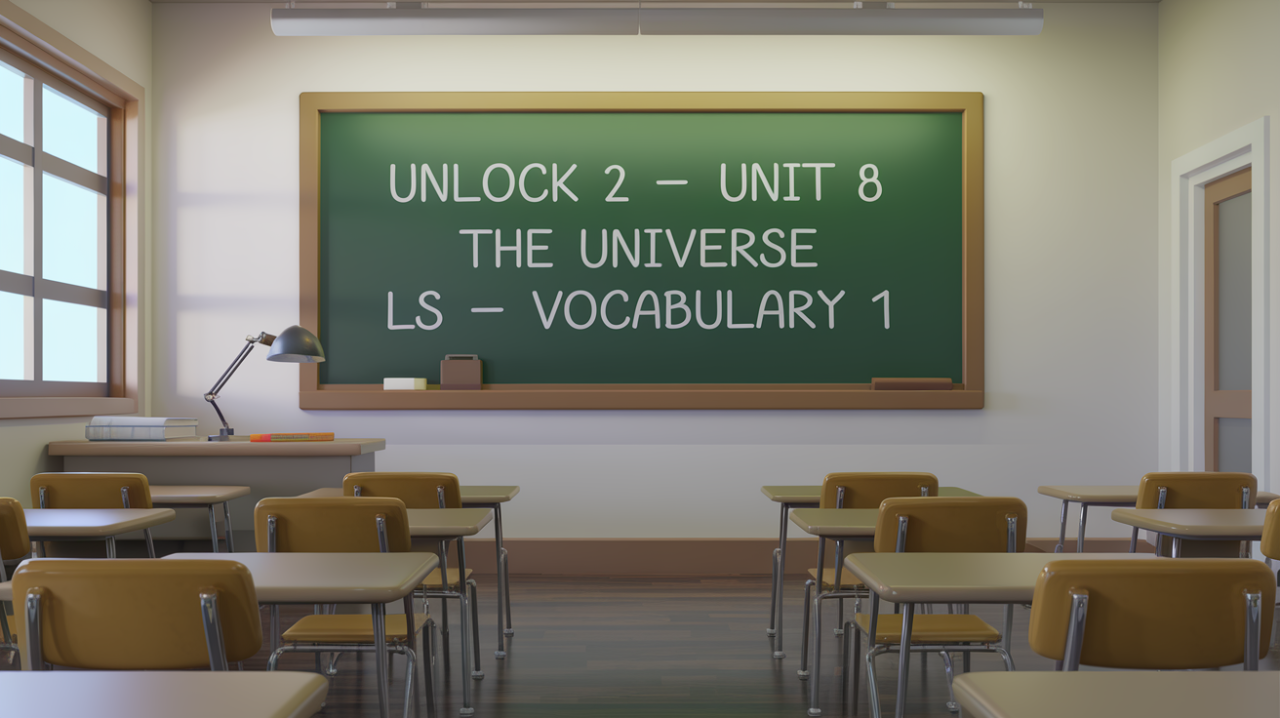 Unlock 2 -Unit 8 – The universe – LS – Vocabulary 1