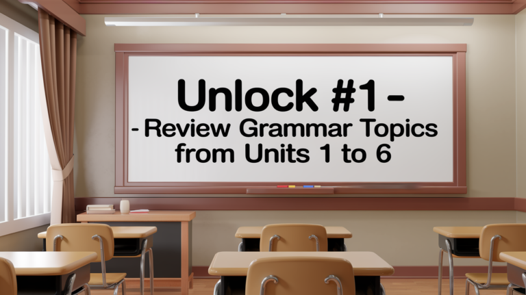 Unlock 1 grammar review